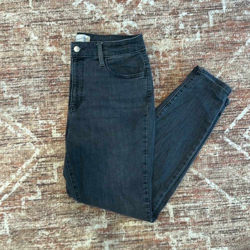 Charcoal black skinny jeans